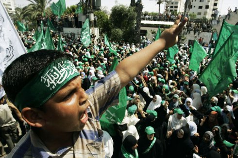 Hamas-Demonstration in Gaza am 15. Juni 2007