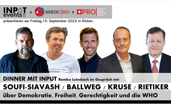 Banner Dinner mit Input