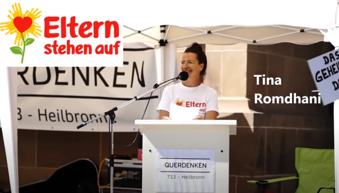 Tina Romdhani, Pressesprecherin von ElternStehenAuf