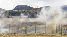 Sprengung im Bergwerk Antapaccay. © Vidal Merma